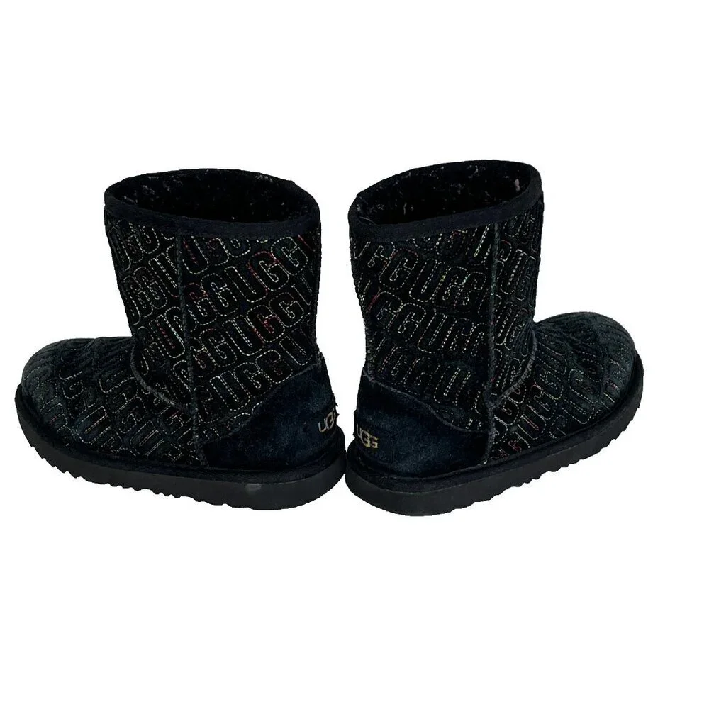 UGG Kids Classic II Graphic Stitch Short Boots US 1 UK 13 EU 32.5